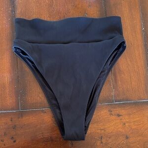 Aerie High Waisted High Cut Cheeky Bikini Bottoms